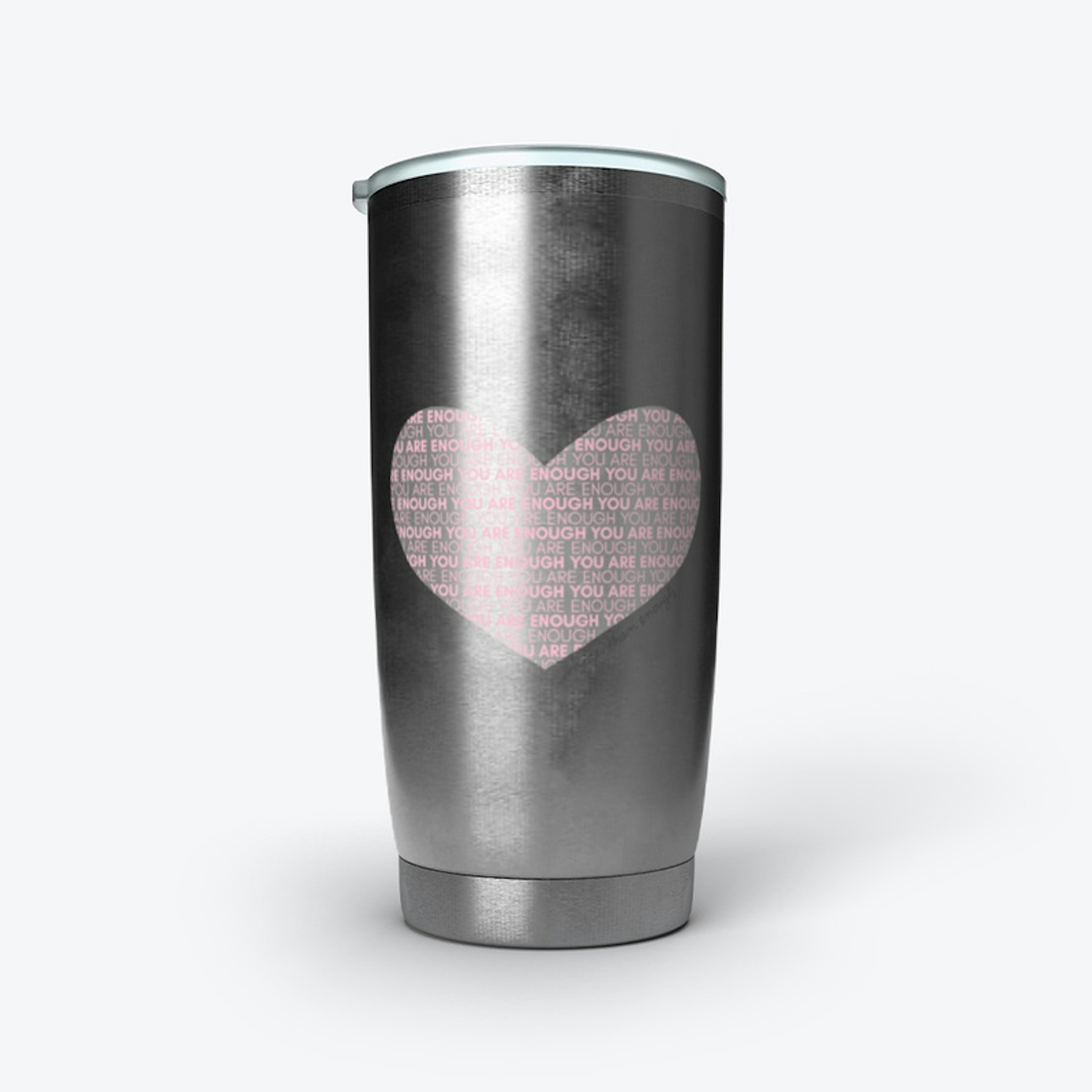Pink Heart Stainless Tumbler