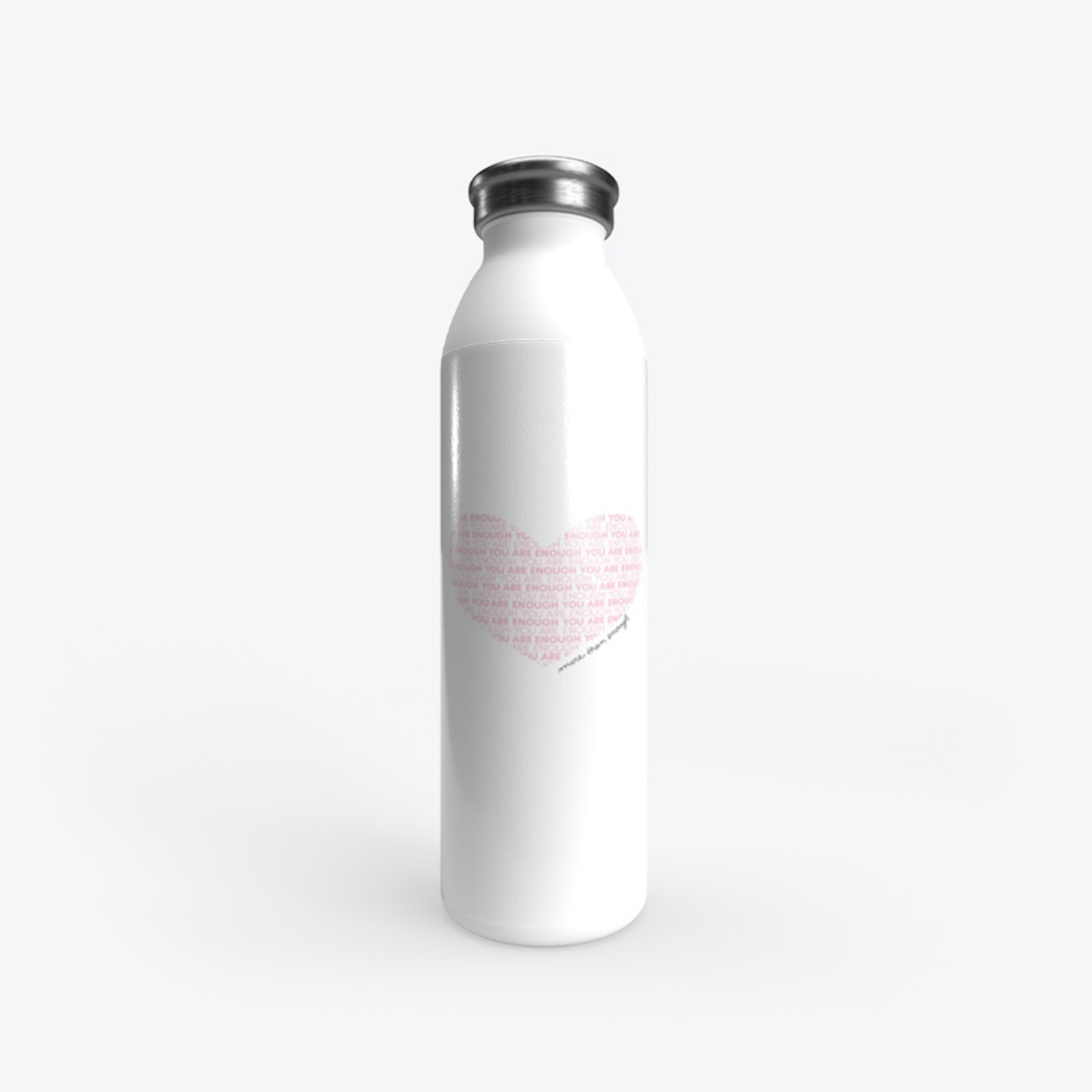 Pink Heart Stainless Water Bottle